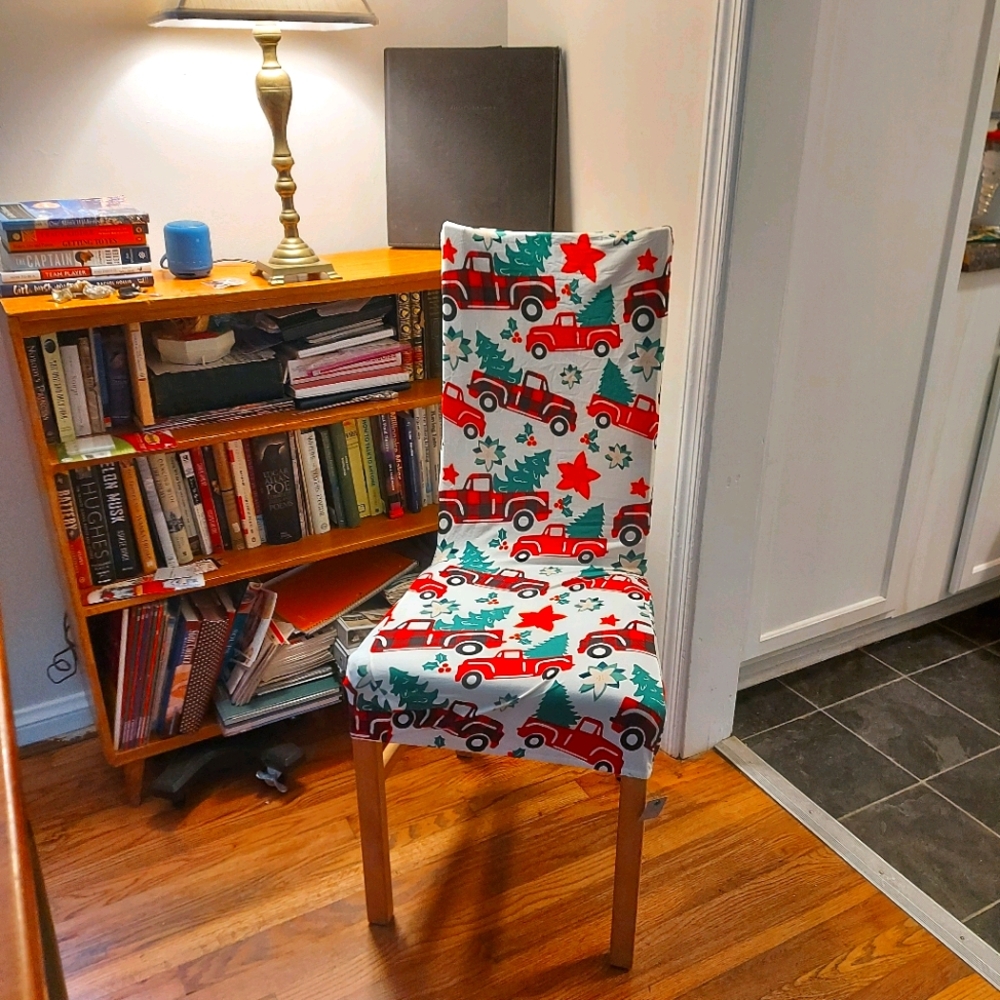 Set of 4 Christmas Chair Slip Covers